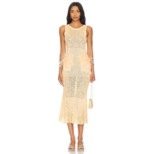 ANDREEVA Yellow Knit Dress size XS NWT $388msrp